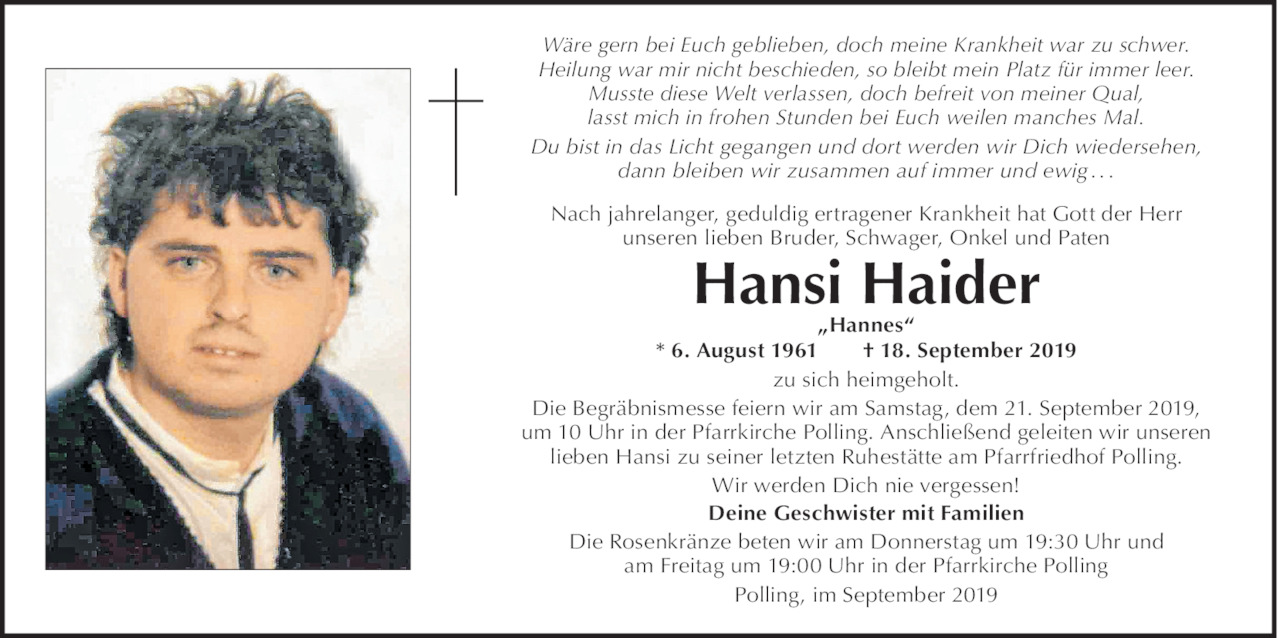 Hansi Haider Bild