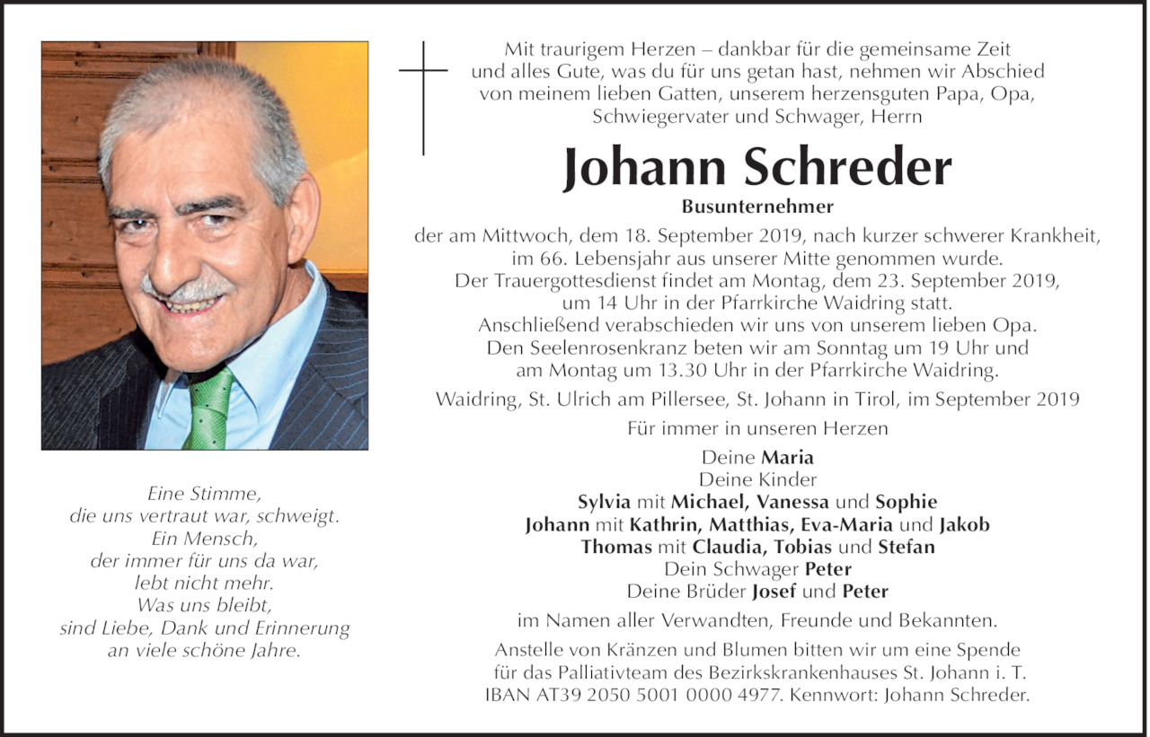 Johann  Schreder Bild