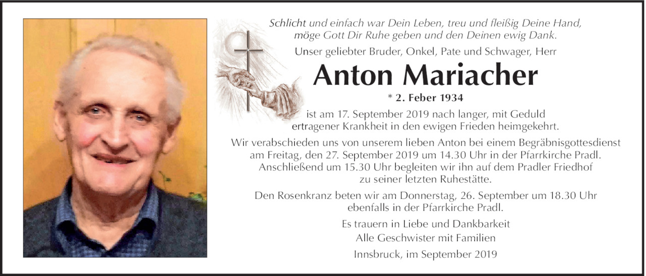 Anton Mariacher Bild