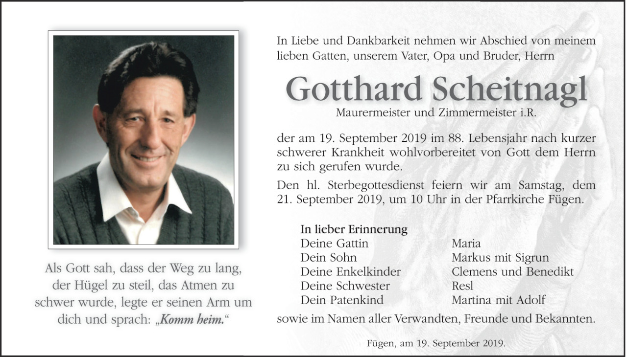 Gotthard Scheitnagl Bild
