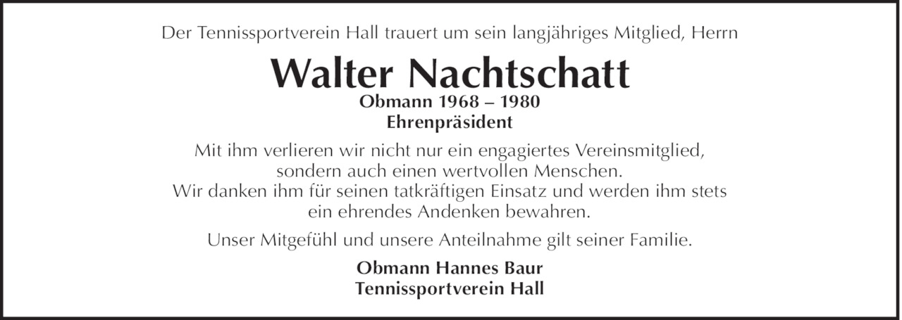 Walter Nachtschatt Bild