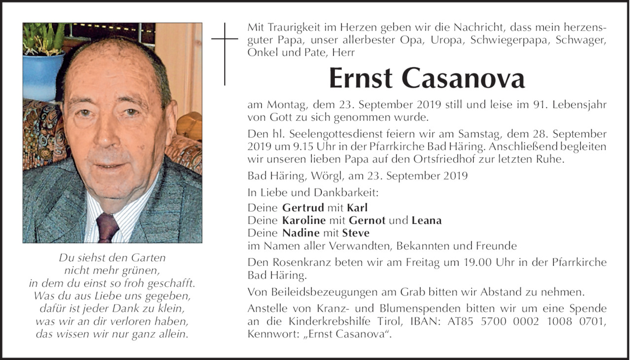 Ernst Casanova Bild