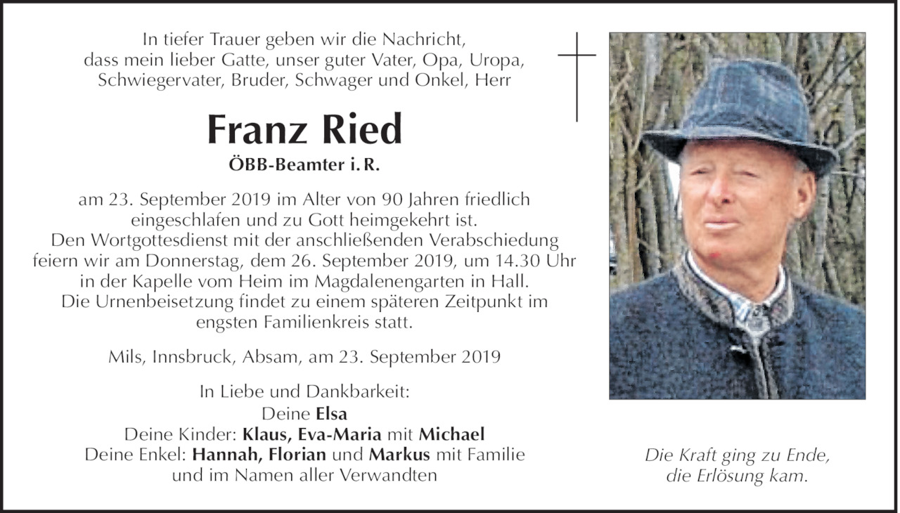 Franz Ried Bild