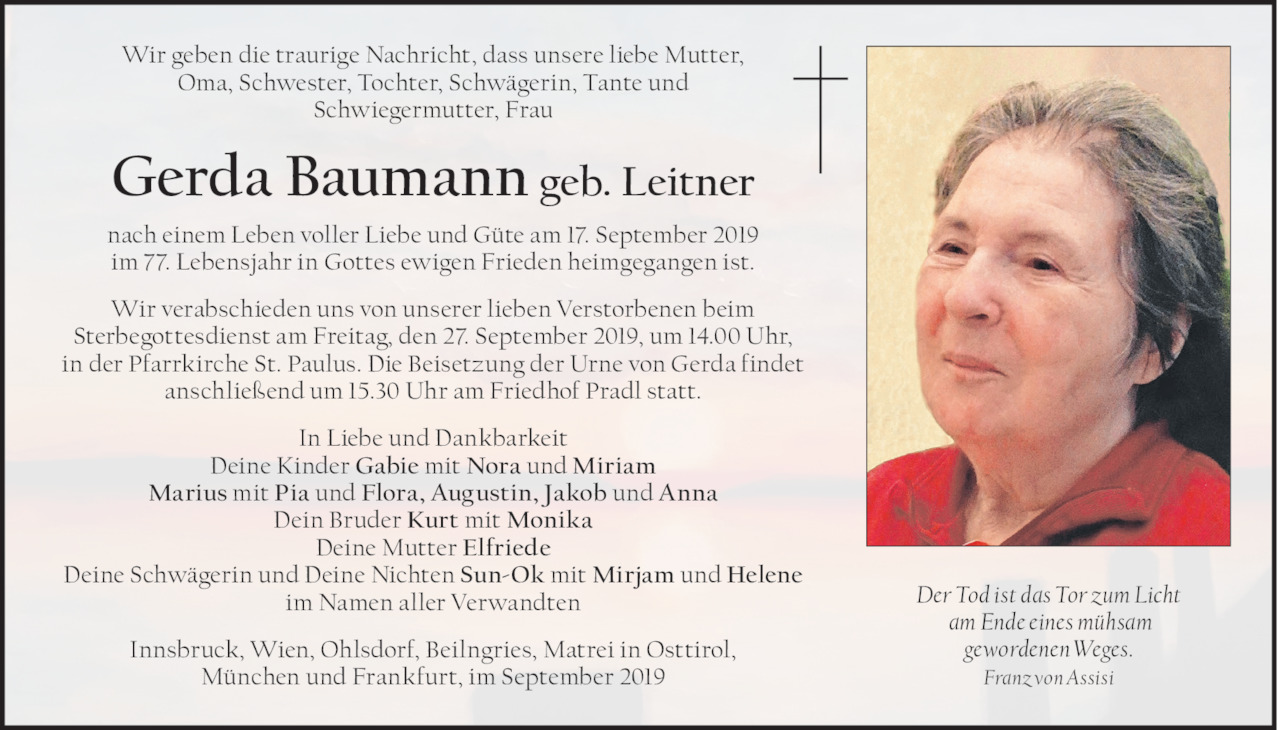 Gerda Baumann Bild