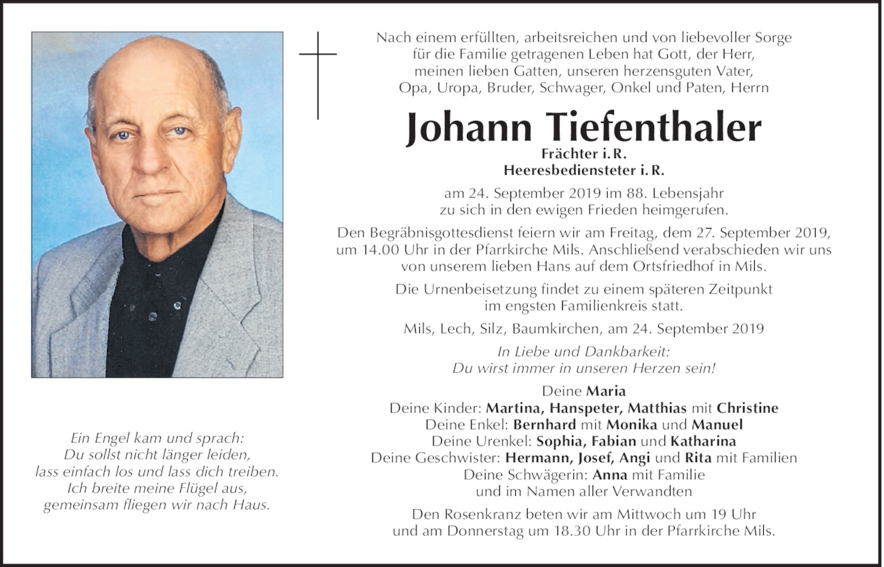 Johann Tiefenthaler  Bild
