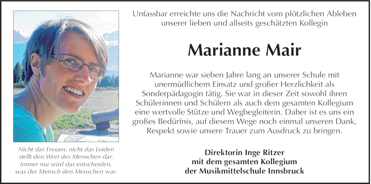 Marianne Mair Bild