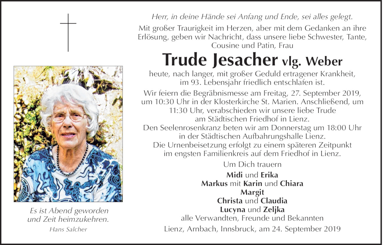 Trude Jesacher Bild