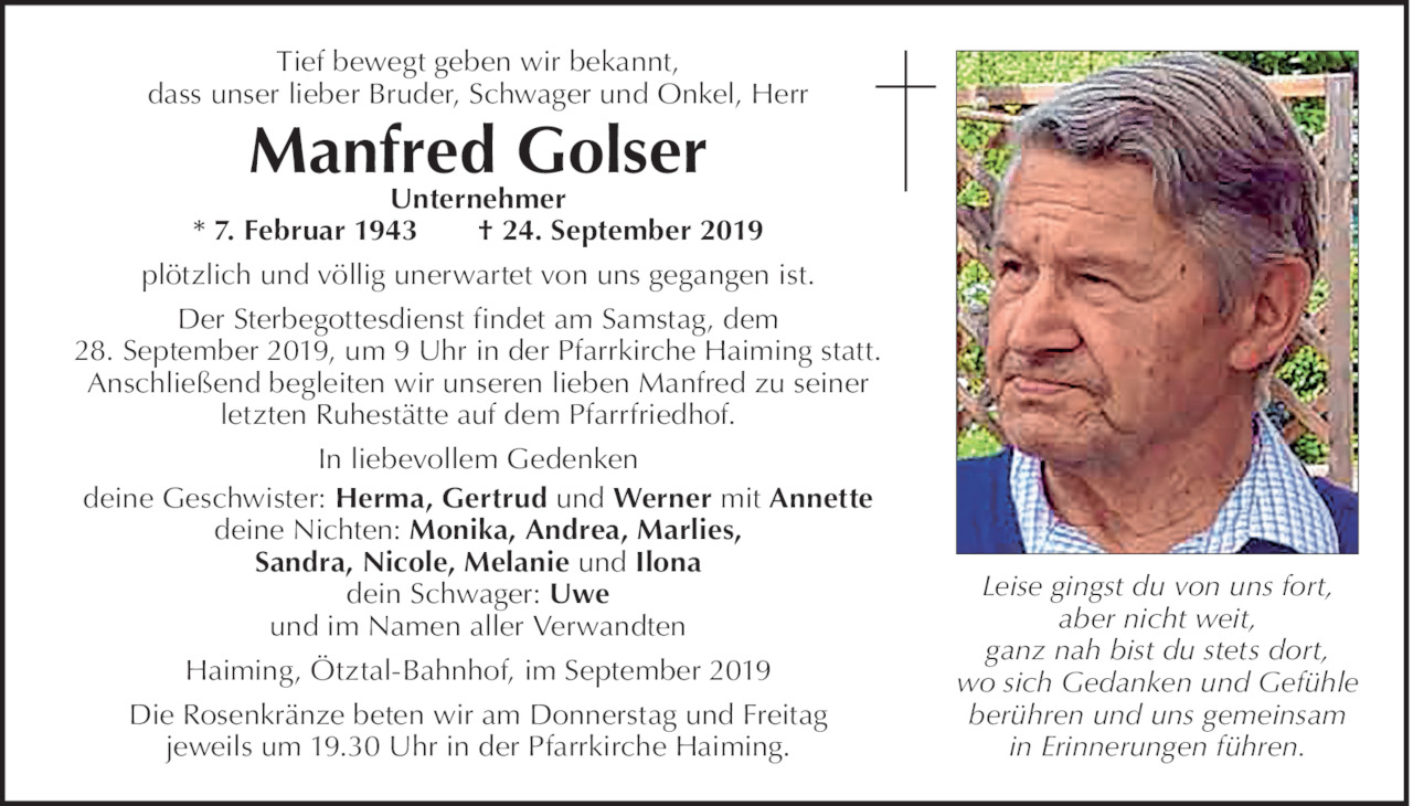 Manfred  Golser Bild