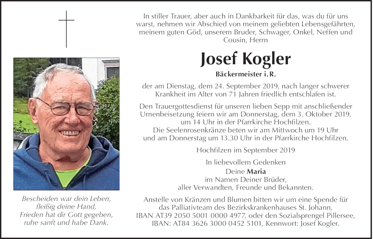Josef Kogler Bild