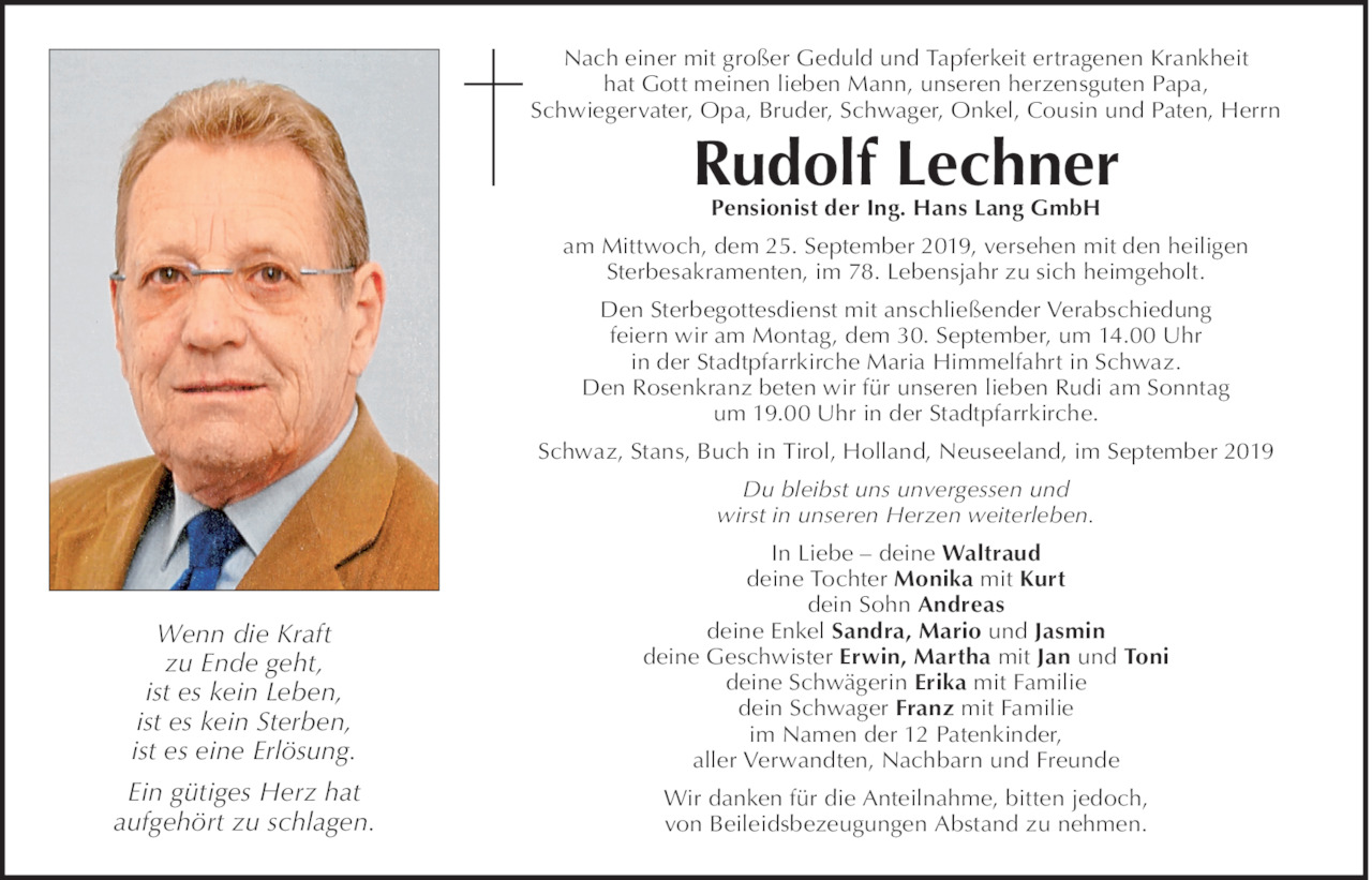 Rudolf Lechner Bild
