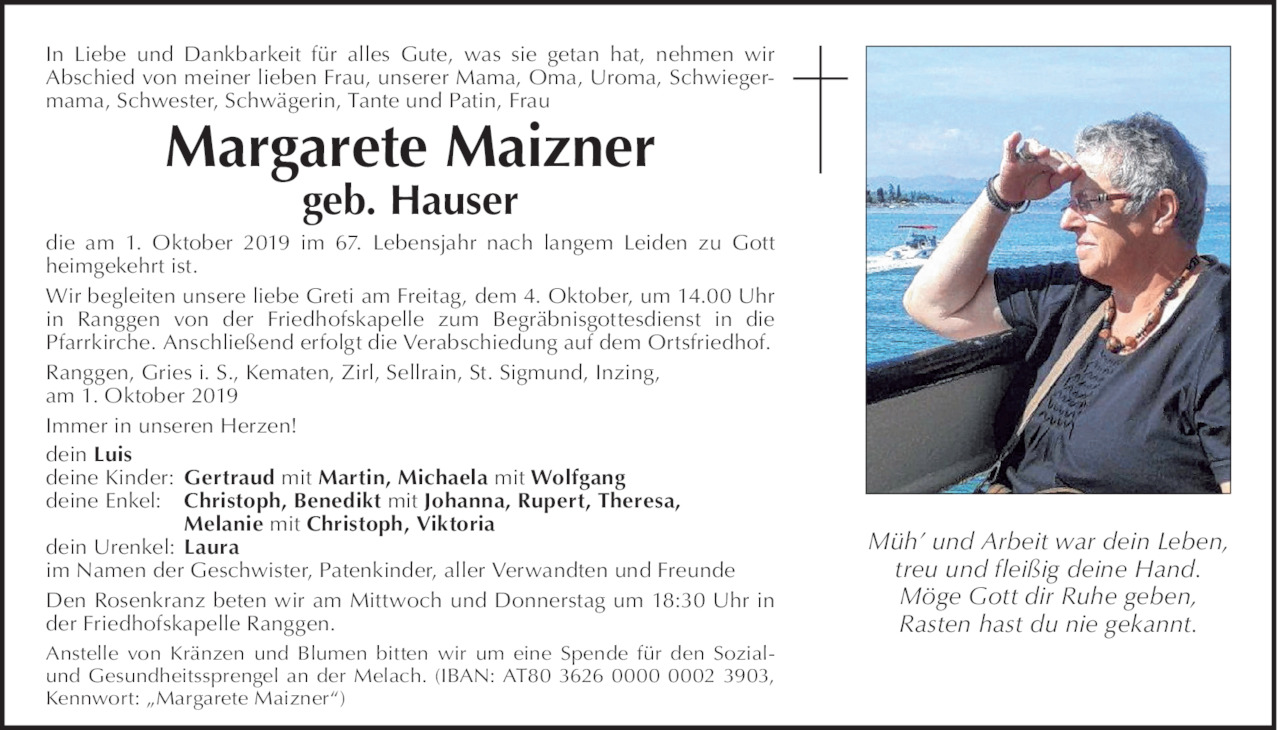 Margarete  Maizner Bild