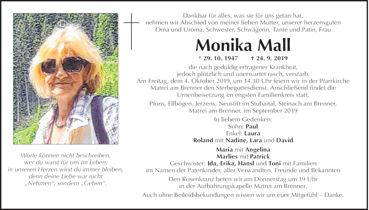 Monika Mall Bild