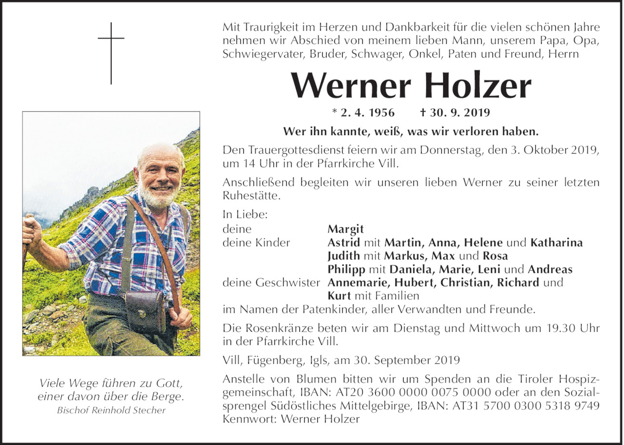 Werner Holzer Bild