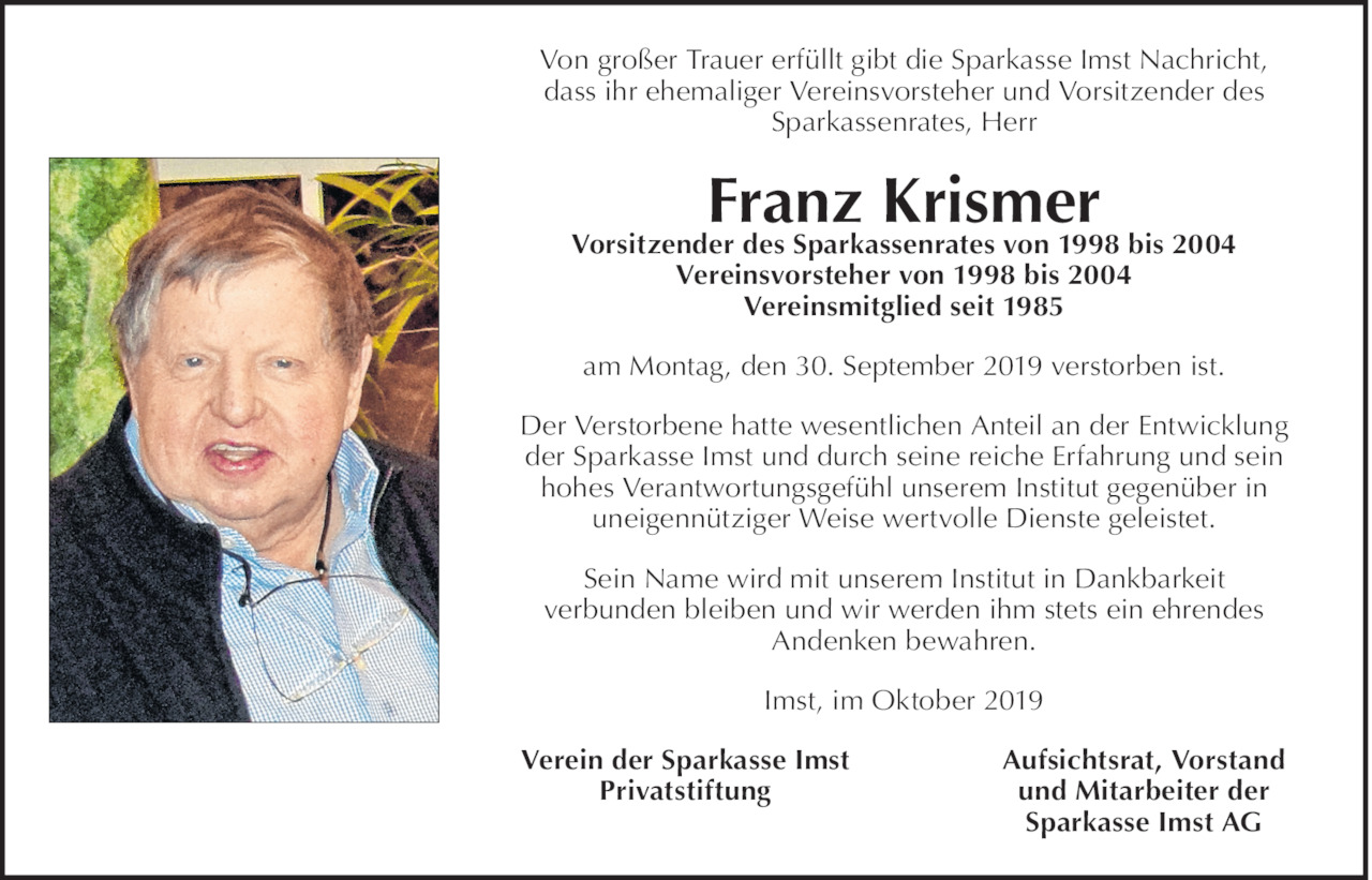 Franz Krismer Bild