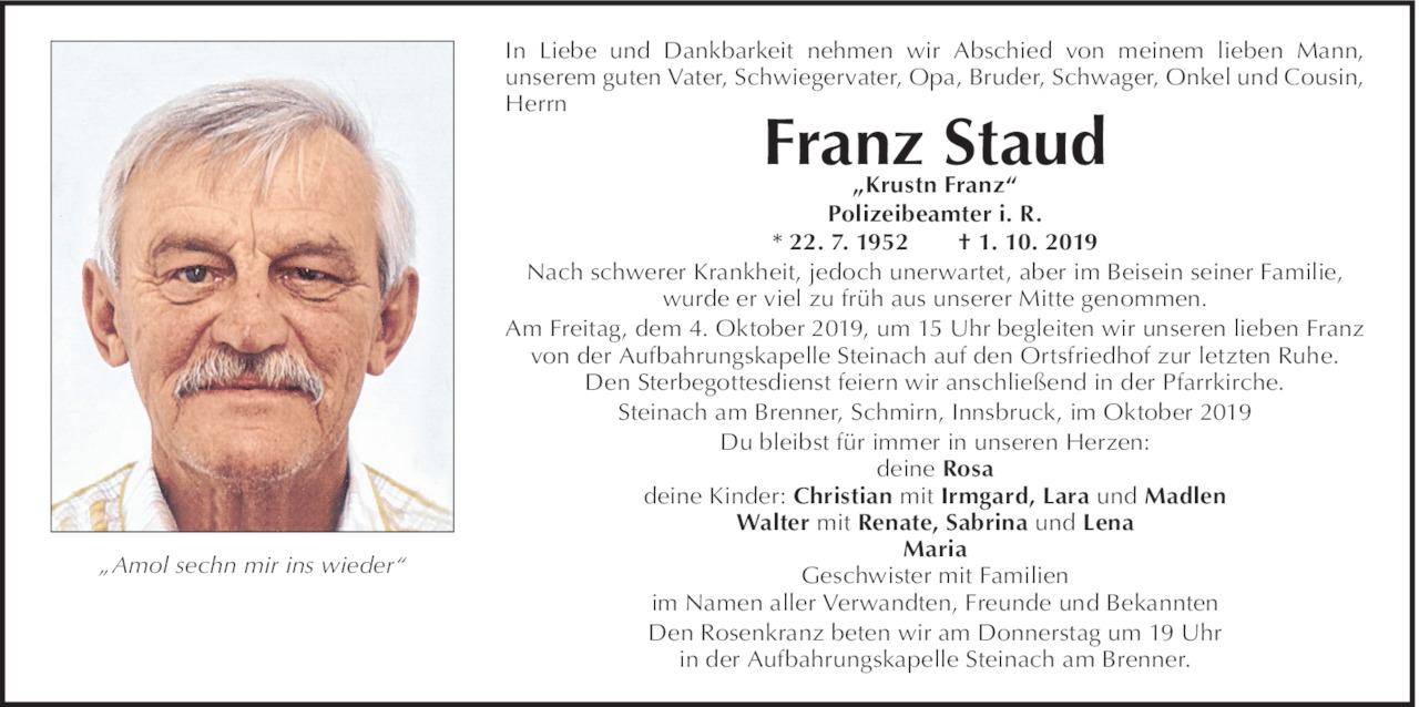 Franz Staud Bild