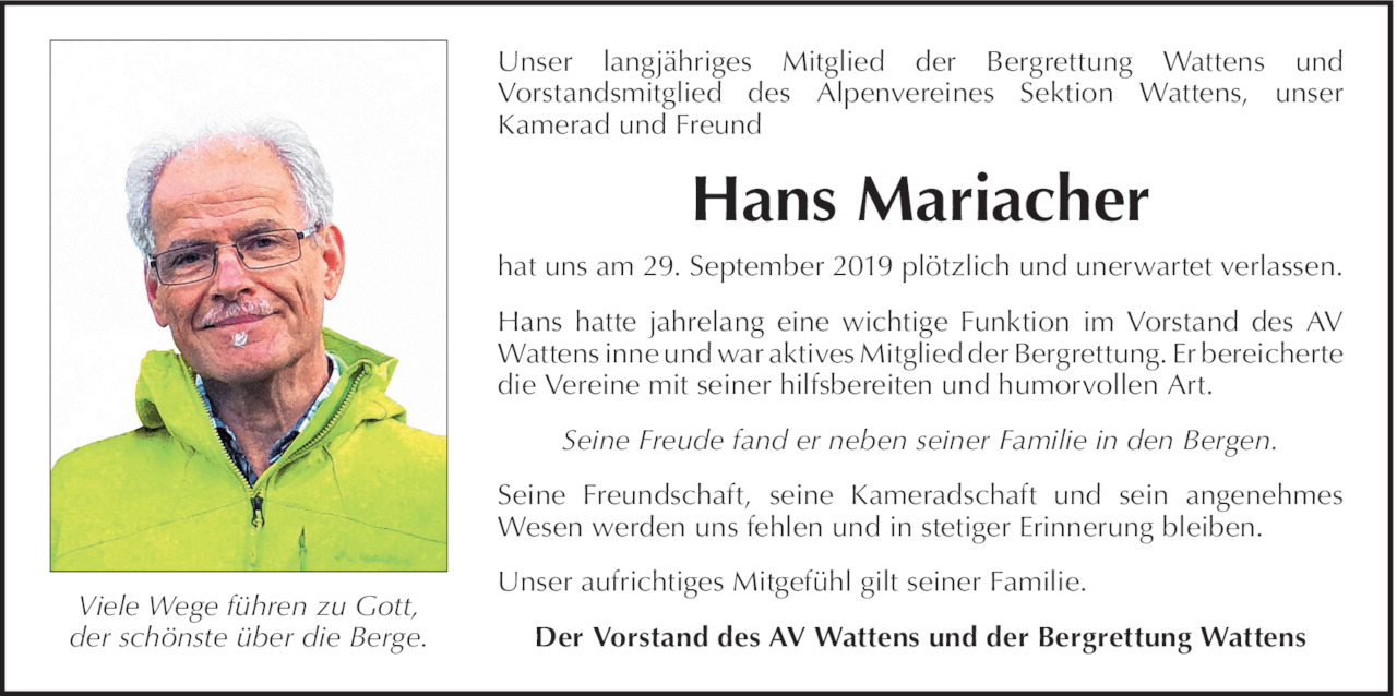 Hans Mariacher Bild