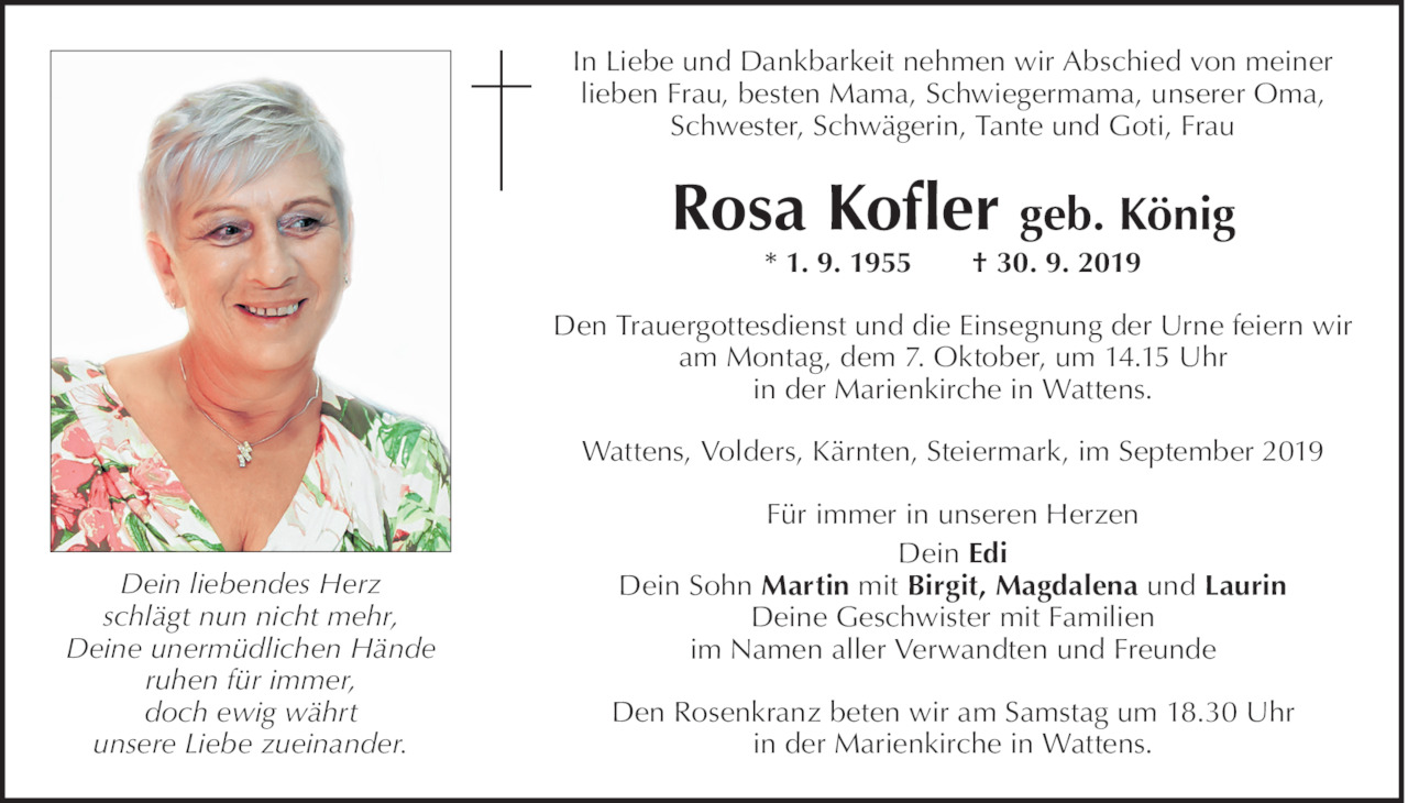 Rosa Kofler Bild