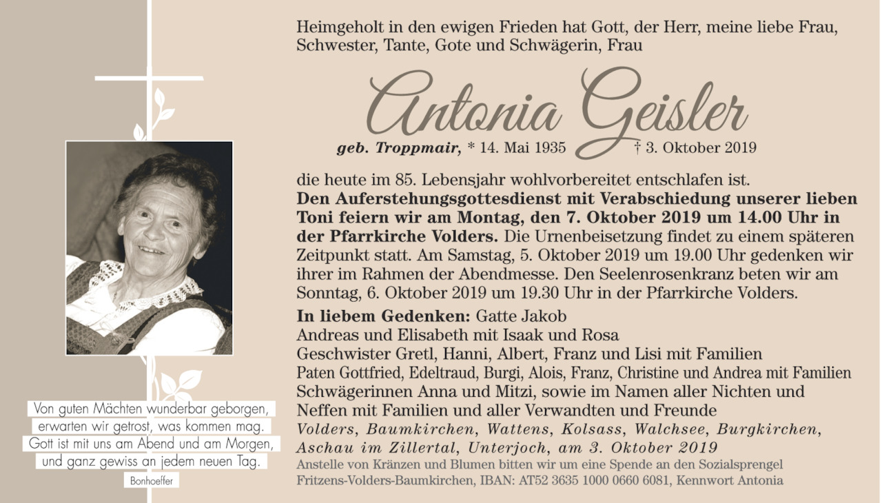 Antonia  Geisler Bild