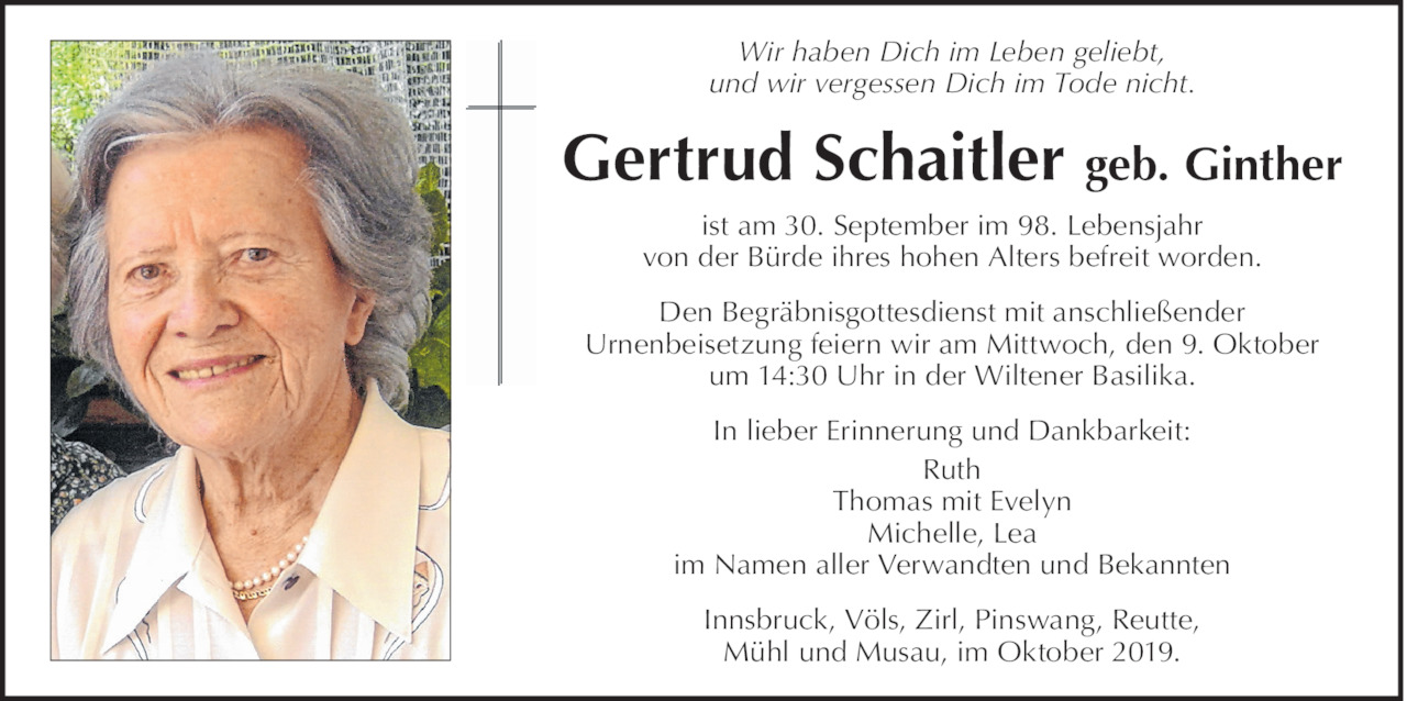 Gertrud Schaitler Bild