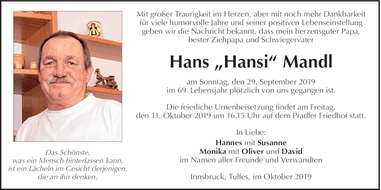 Johann Mandl Bild