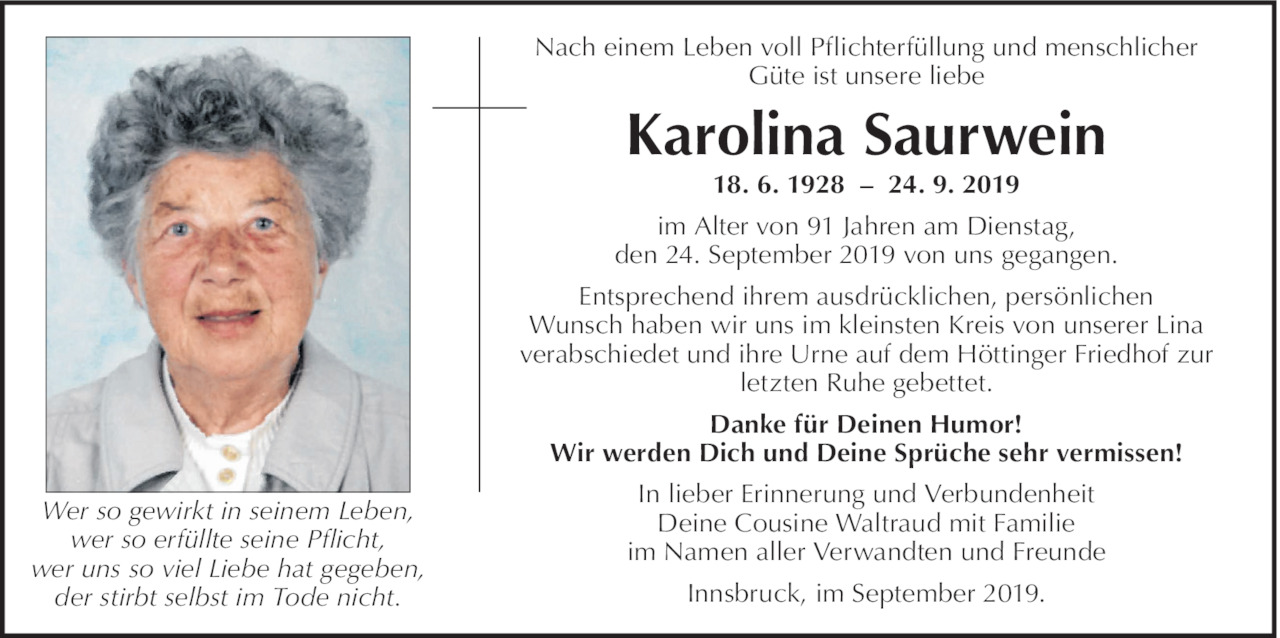 Karolina Saurwein Bild