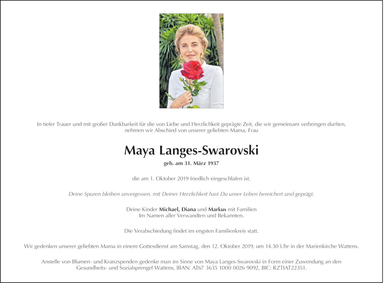 Maya Langes-Swarovski Bild