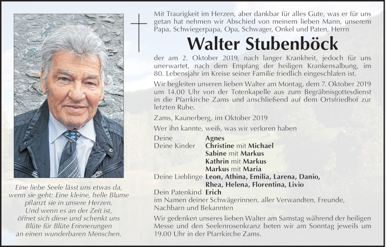 Walter  Stubenböck Bild
