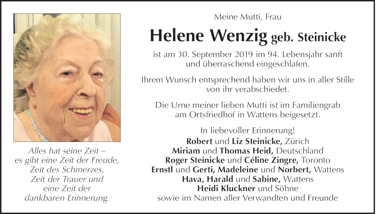 Helene Wenzig Bild