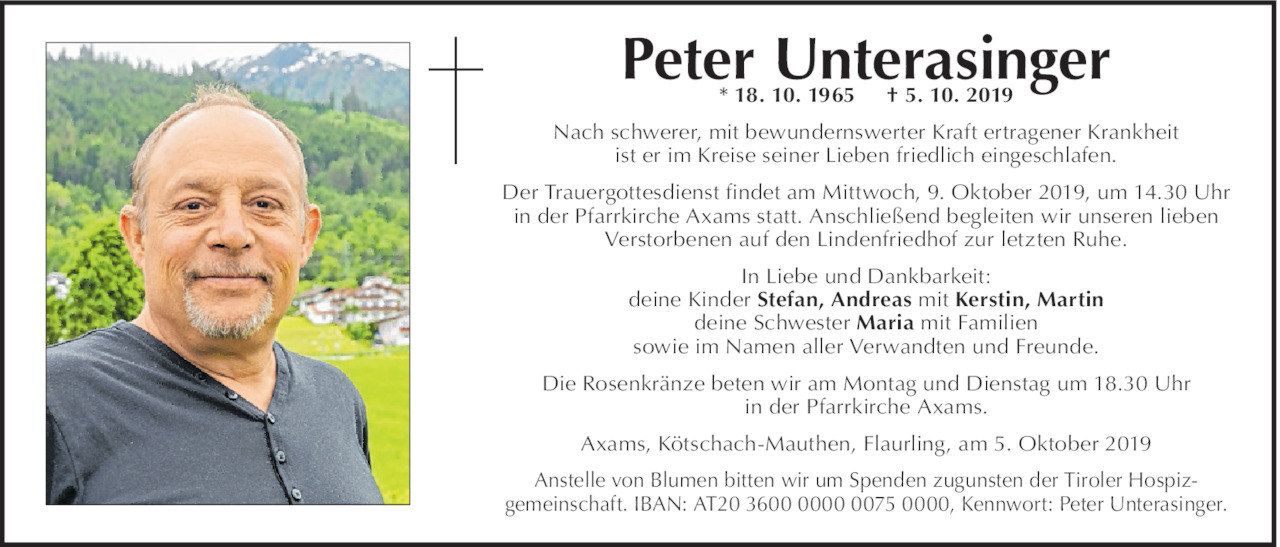 Peter Unterasinger Bild