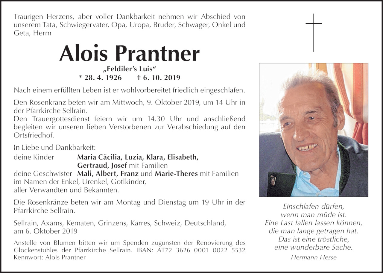 Alois Prantner Bild