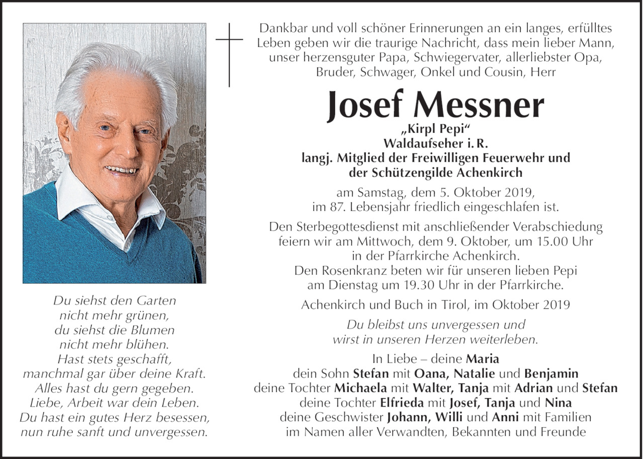 Josef Messner Bild
