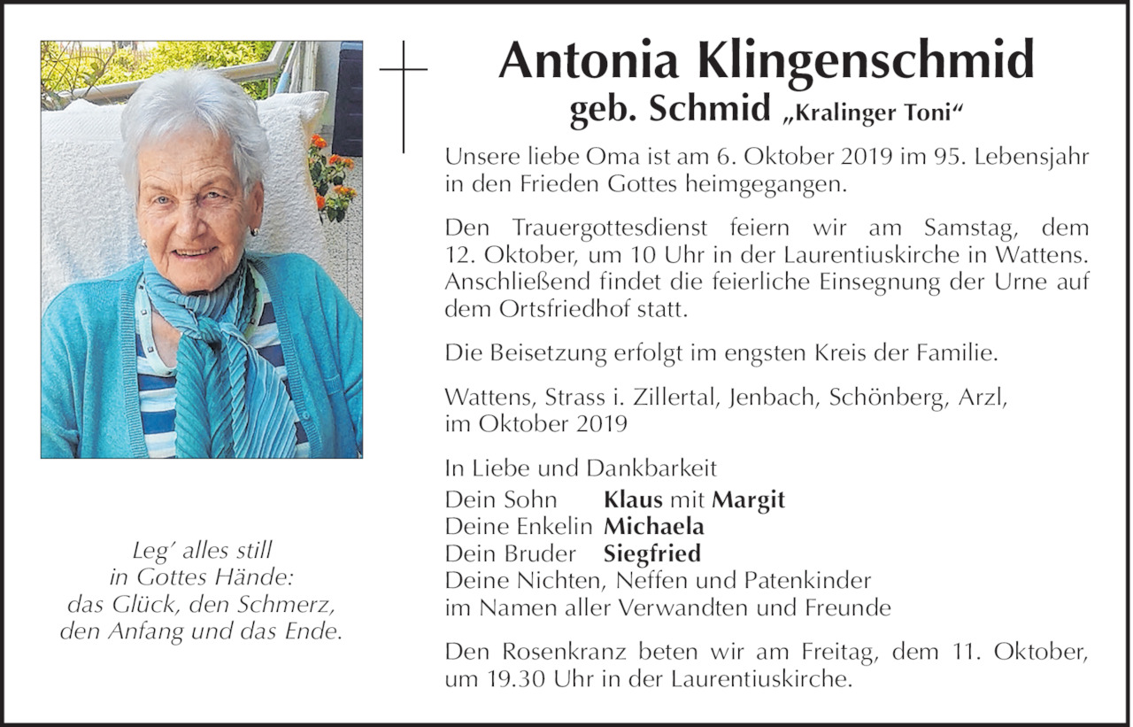 Antonia  Klingenschmid Bild