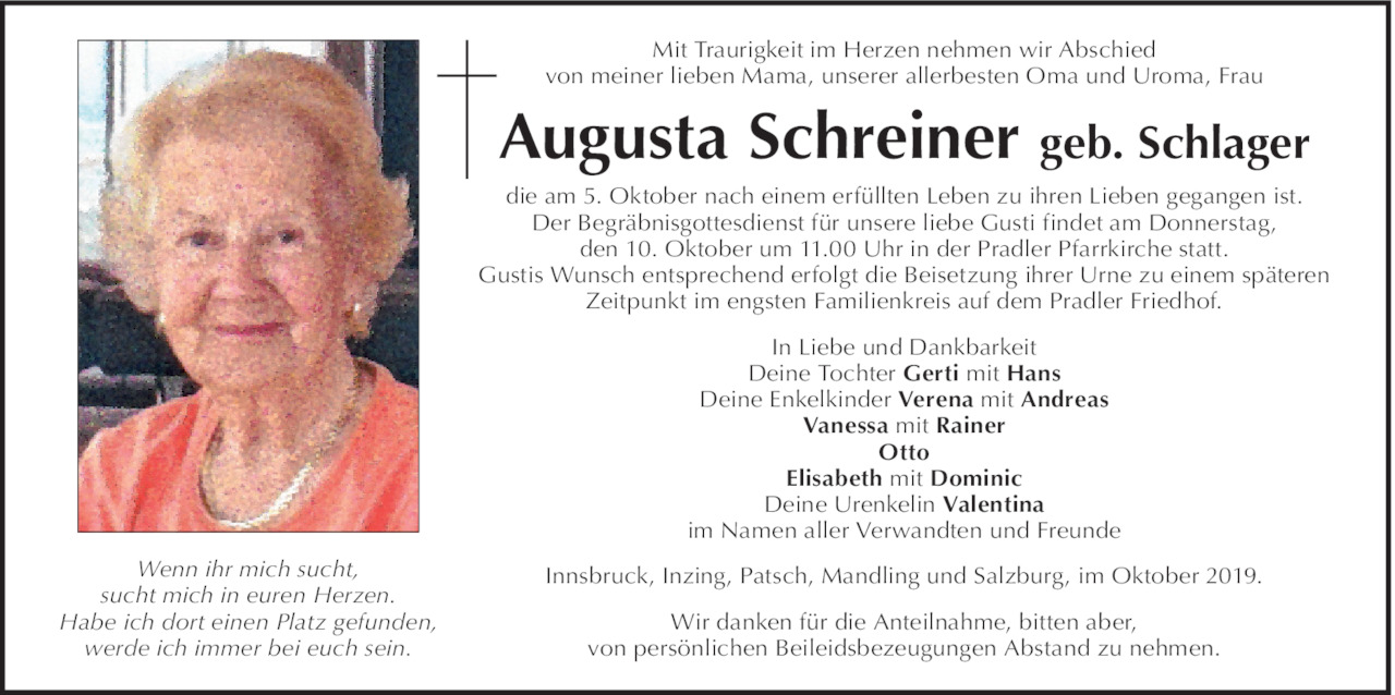 Augusta Schreiner Bild