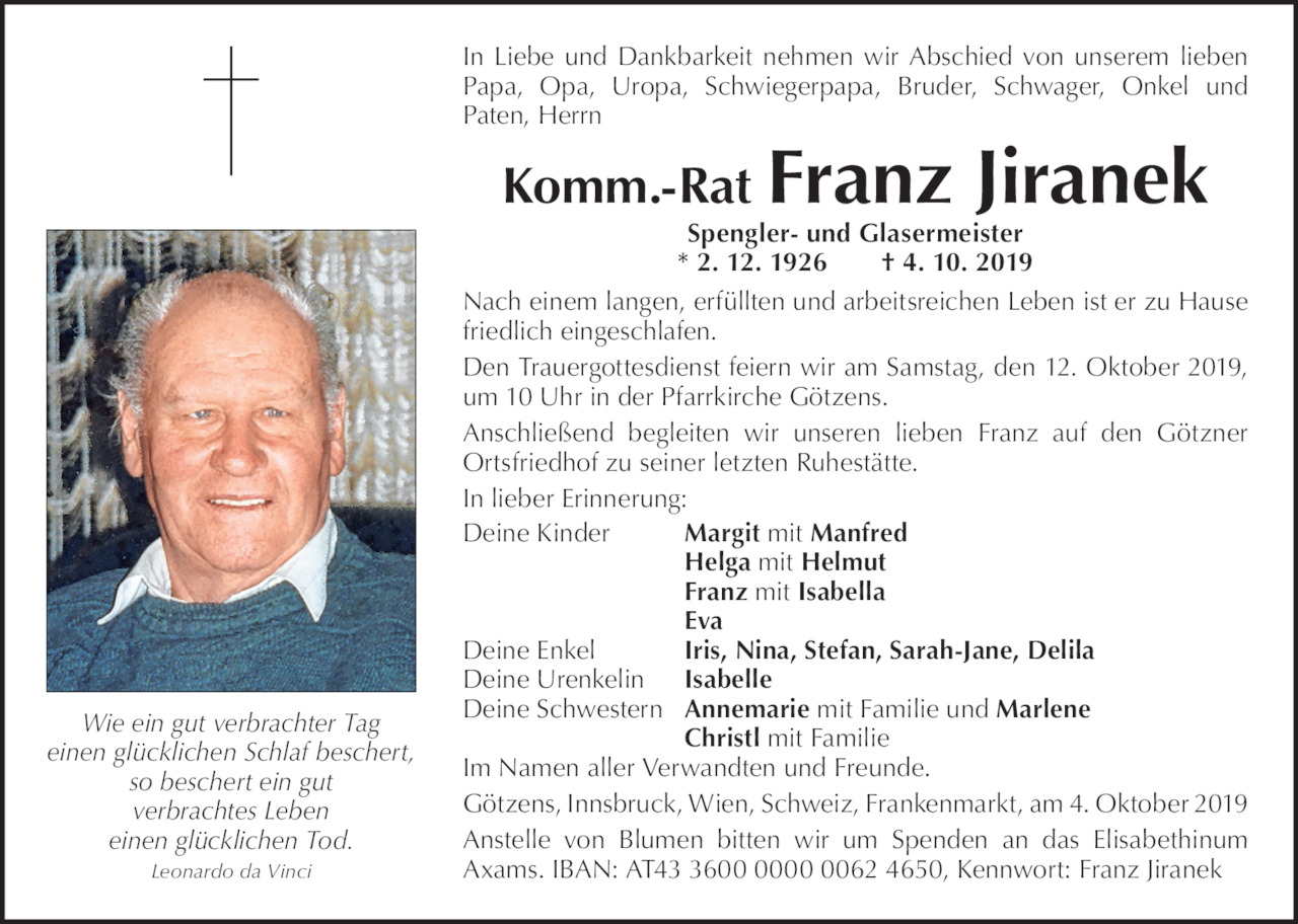 Franz Jiranek Bild