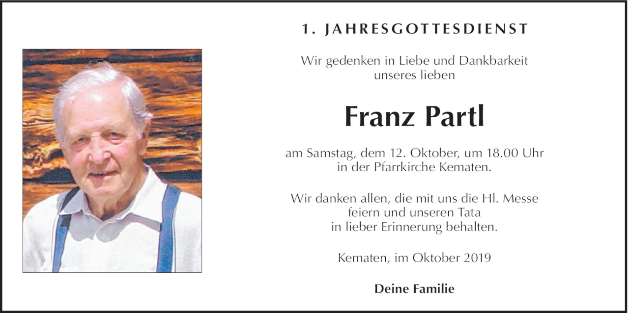 Franz Partl Bild