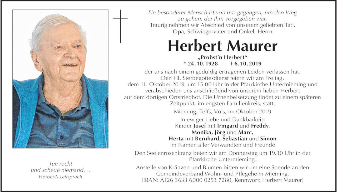 Herbert Maurer Bild