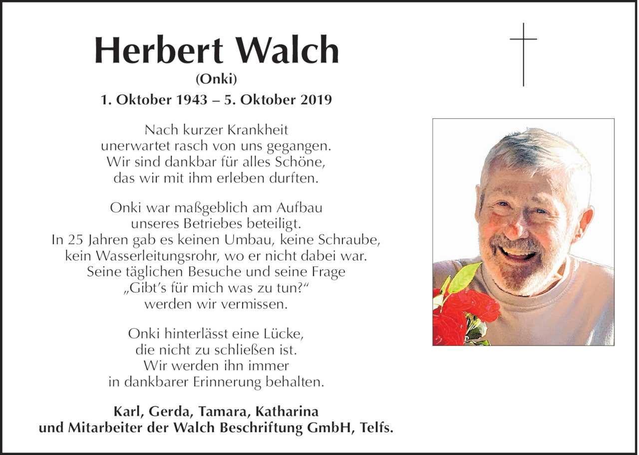 Herbert  Walch Bild
