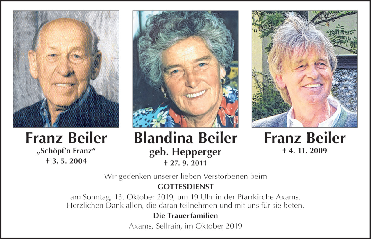 Franz und Blandina Beiler Bild