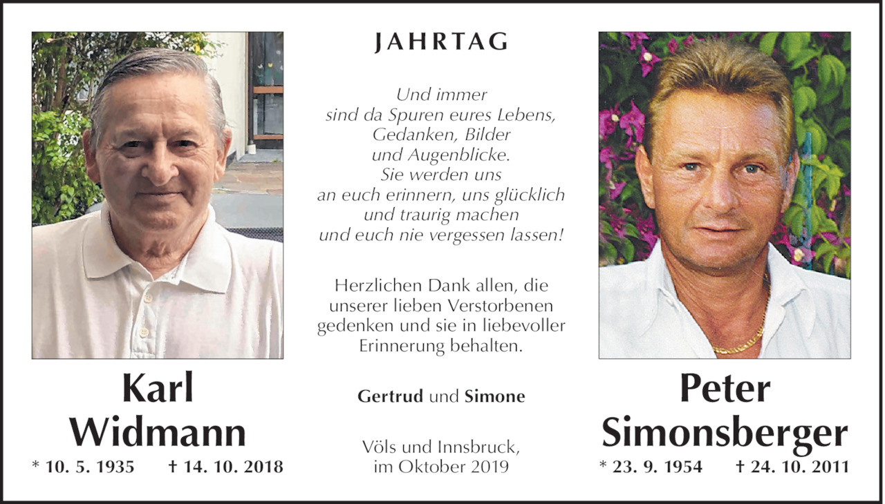 Karl und Peter Widmann und Simonsberger Bild