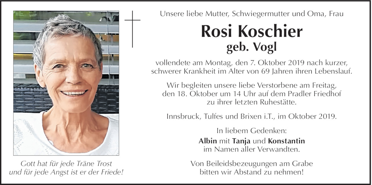 Rosalia Koschier Bild