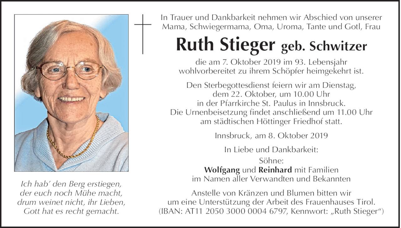 Ruth Stieger Bild