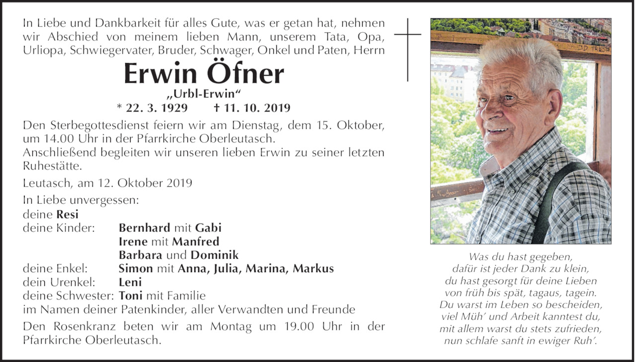 Erwin Öfner Bild
