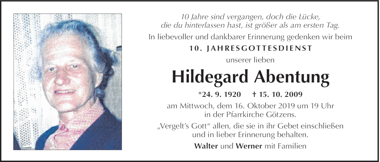 Hildegard Abenthung Bild