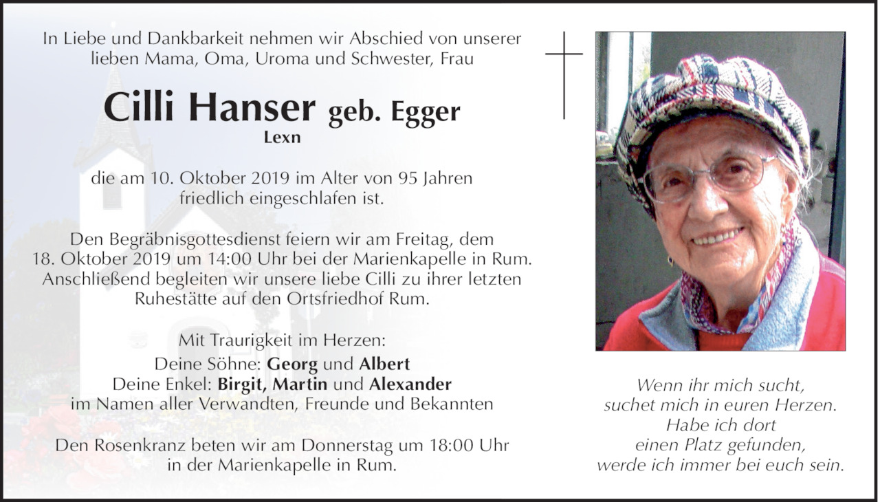 Cilli Hanser Bild