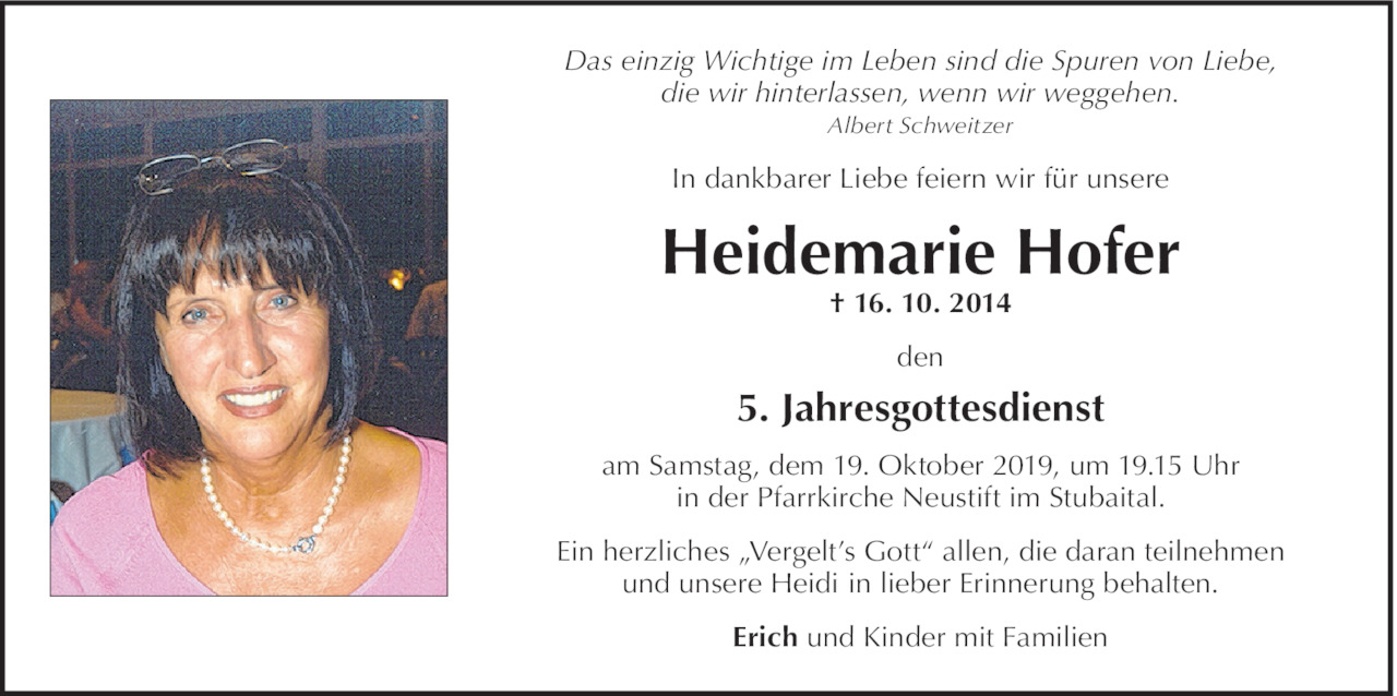 Heidemarie Hofer Bild