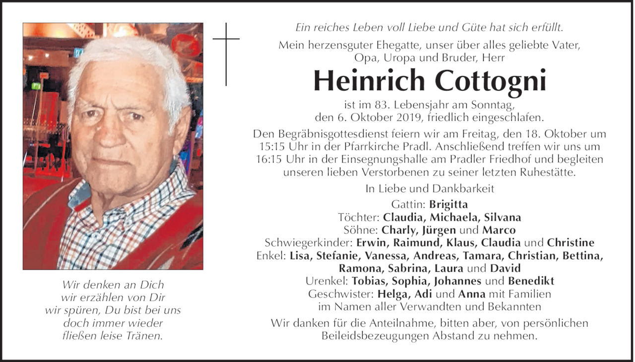 Heinrich Cottogni Bild
