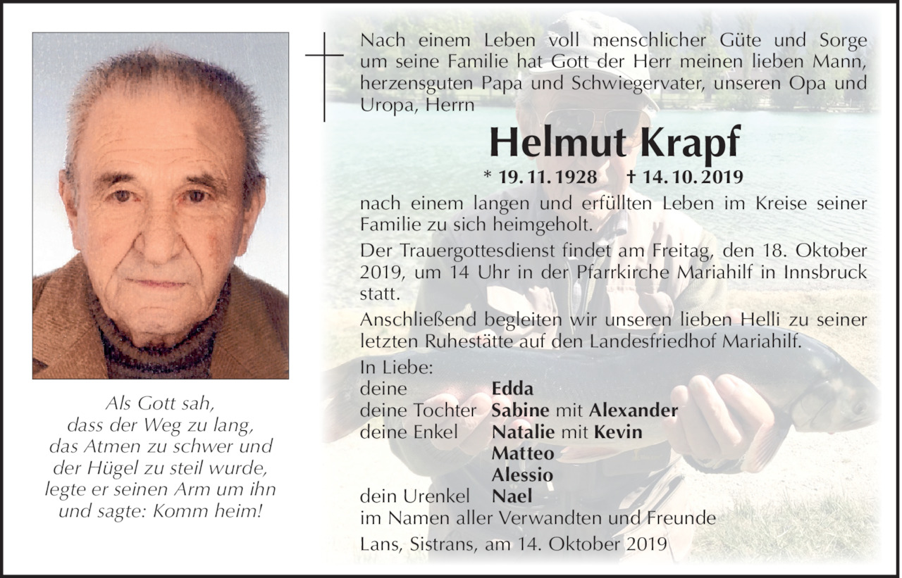 Helmut Krapf Bild