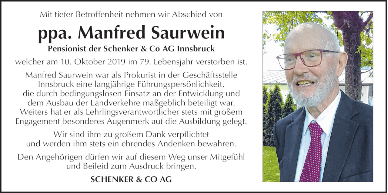 Manfred Saurwein Bild