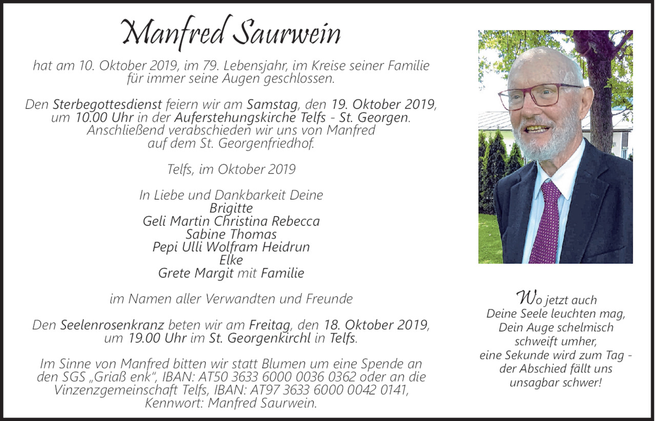 Manfred Saurwein Bild