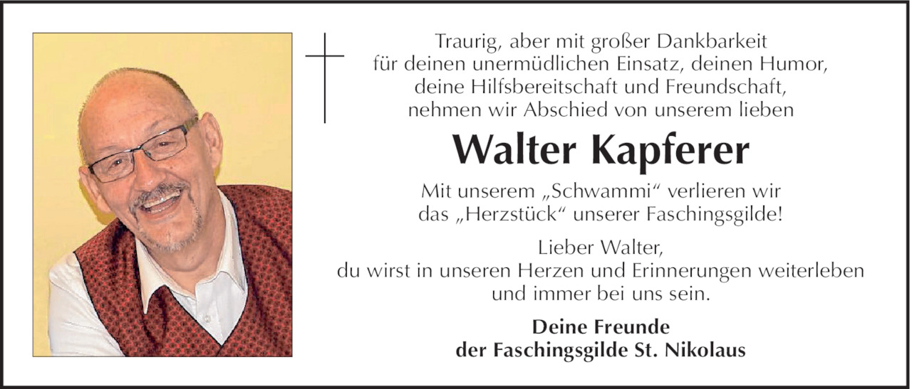 Walter Kapferer Bild